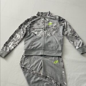 Nike Kids Gray Camo Swim Set